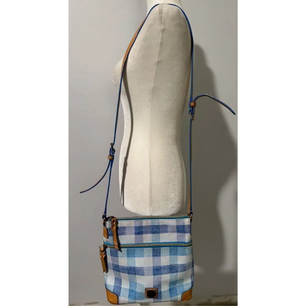 Dooney & Bourke Quadretto check ginger crossbody